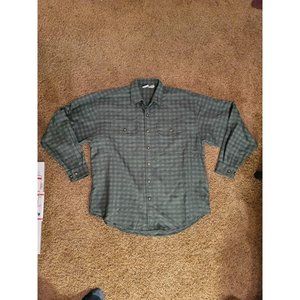 The North Face Plaid Button Front Shirt Size Large